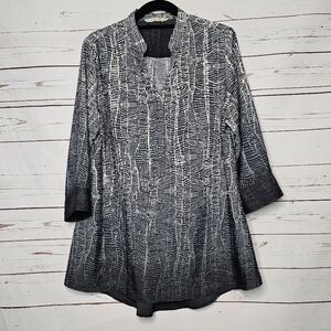 Soft Surroundings Brigitte Gray Ombre Tunic